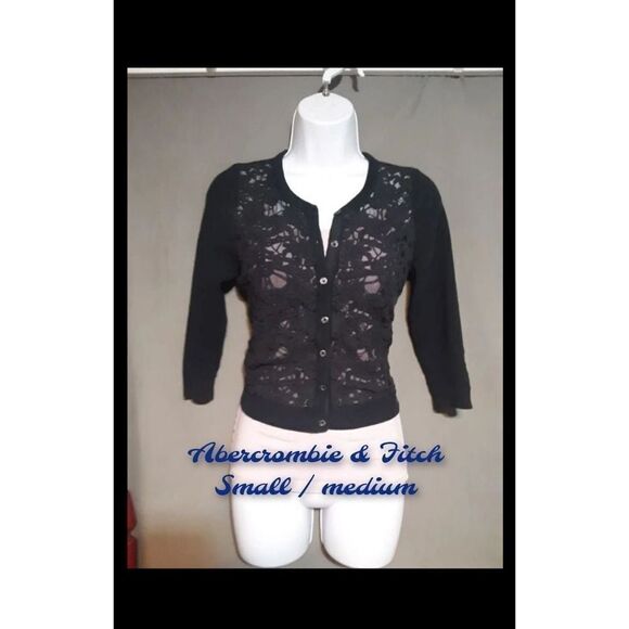 😊 Abercrombie & Fitch Cardigan medium - Picture 1 of 4